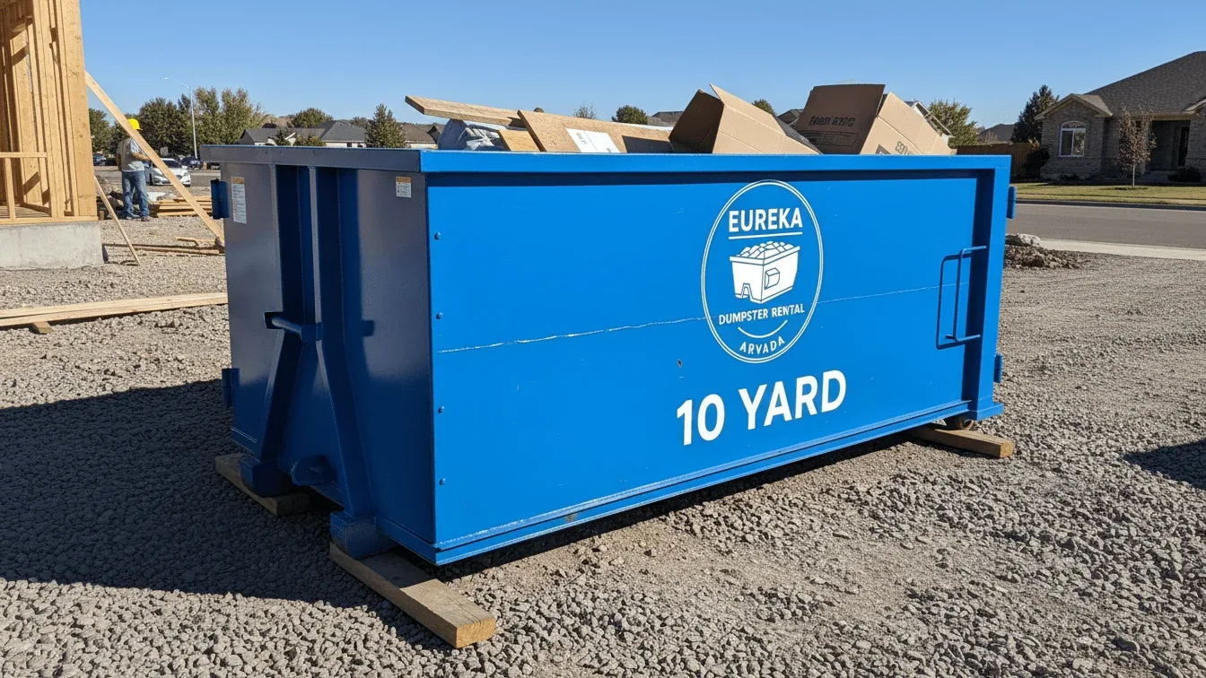 10 Yard Dumpster roll-off container delivered in Arvada, CO