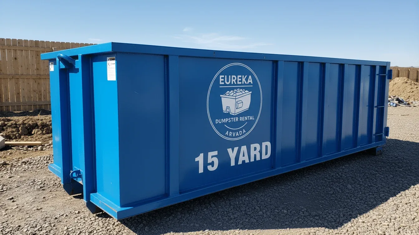 15 Yard Dumpster roll-off container delivered in Arvada, CO