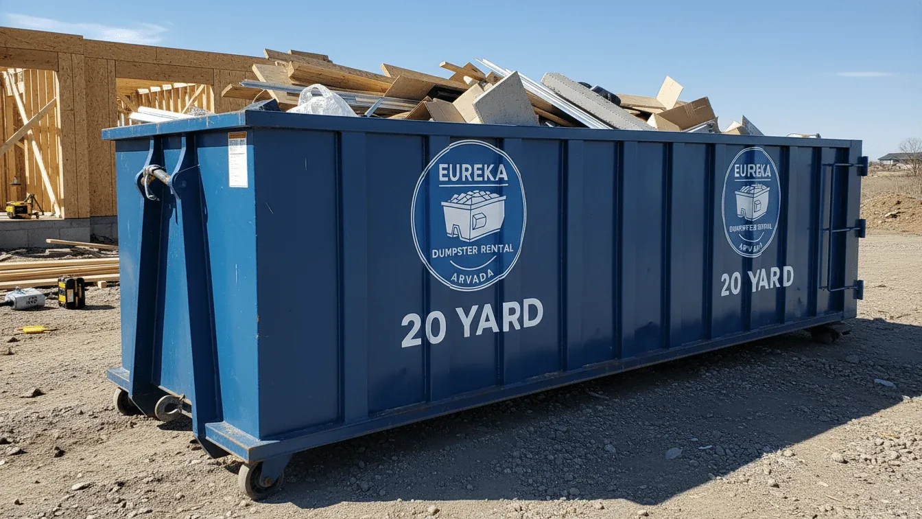 20 Yard Dumpster roll-off container delivered in Arvada, CO