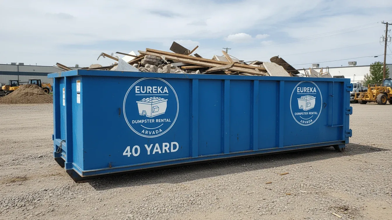 40 Yard Dumpster roll-off container delivered in Arvada, CO